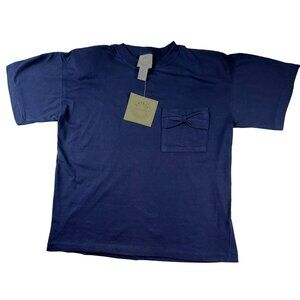 Erika & Company Womens Dressy Knit Top Dark Blue size Medium NWT  JH1468